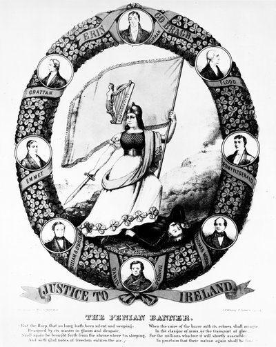 The Fenian Banner by Irish School